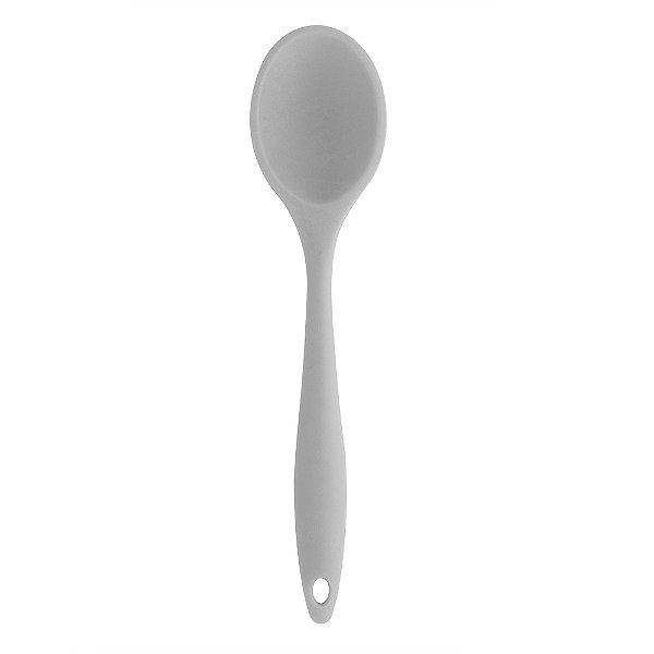 COLHER PARA SERVIR DE SILICONE CINZA  ASTER 27CM