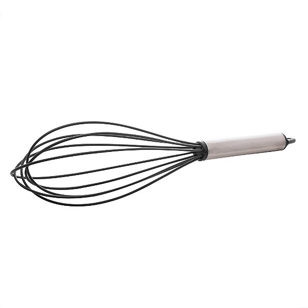 BATEDOR DE OVOS DE SILICONE PRETO 25cm
