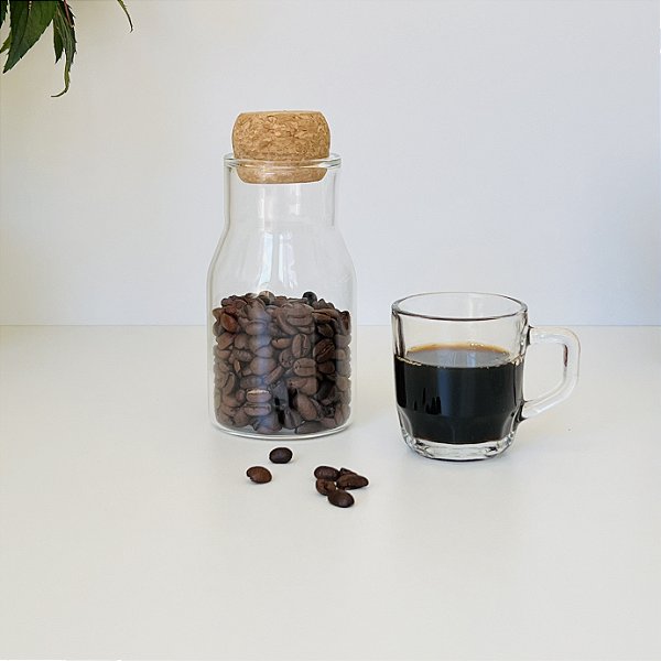 POTE DE VIDRO BORO COM TAMPA 280ML