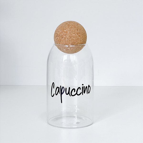 POTE VIDRO BOROSSILICATO 700ML COM TAMPA ESFERA