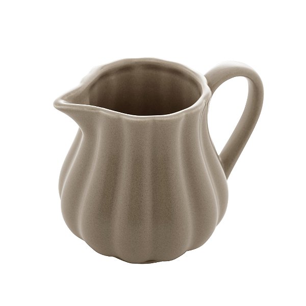 LEITEIRA DE PORCELANA PÉTALA AREIA  220ml