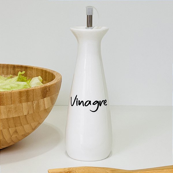 GALHETEIRO PORTA VINAGRE DE PORCELANA