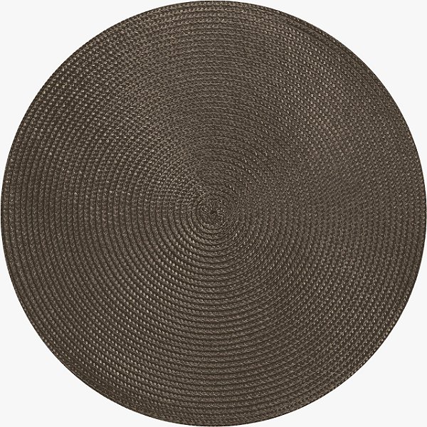 SERVIÇO AMERICANO REDONDO MARROM 38 CM
