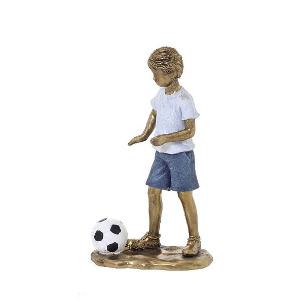 FIGURA DECORATIVA CRIANÇA FUTEBOL