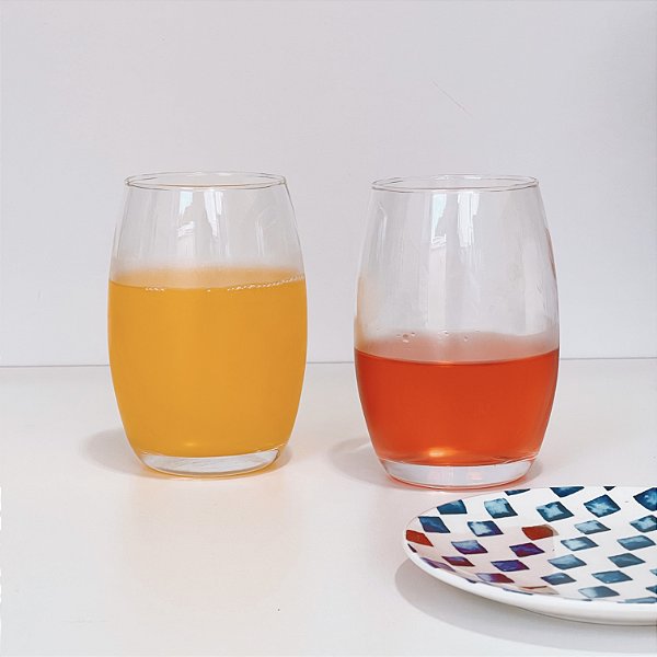 JOGO COPOS DE VIDRO 6 UNIDADES 450ML BASE PESADA