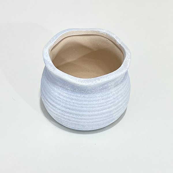 VASO DE CERÂMICA AZUL CLARO