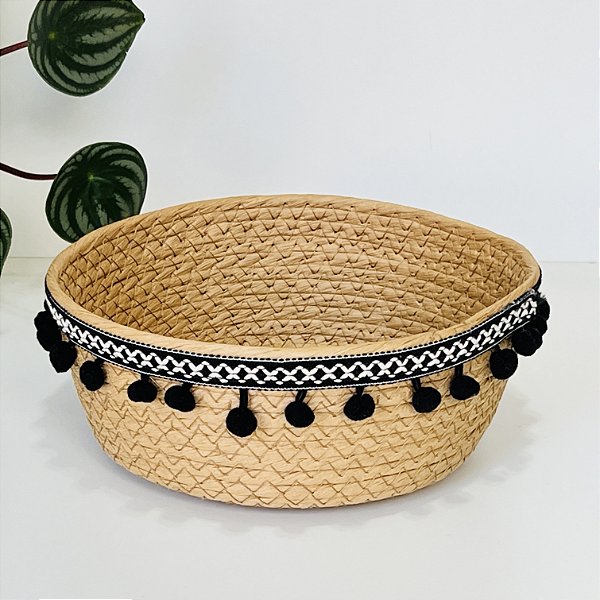 CESTA DE BARBANTE LAVANDA P