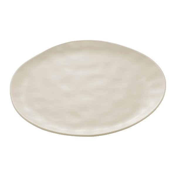 PRATO RASO DE CERÂMICA ORGANIC CREME