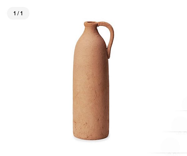 VASO DE CERÂMICA DECORATIVO COM ALÇA