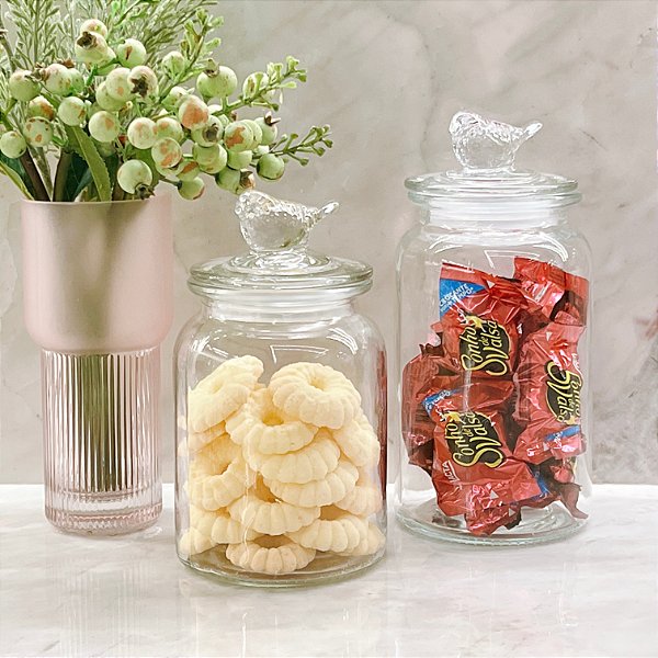 POTE HERMÉTICO DE VIDRO PÁSSARO 1,2 L