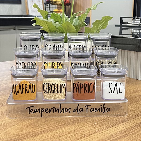 KIT TEMPEROS PERSONALIZADO RACK MULTÍNIVEL SEAL 13 PEÇAS