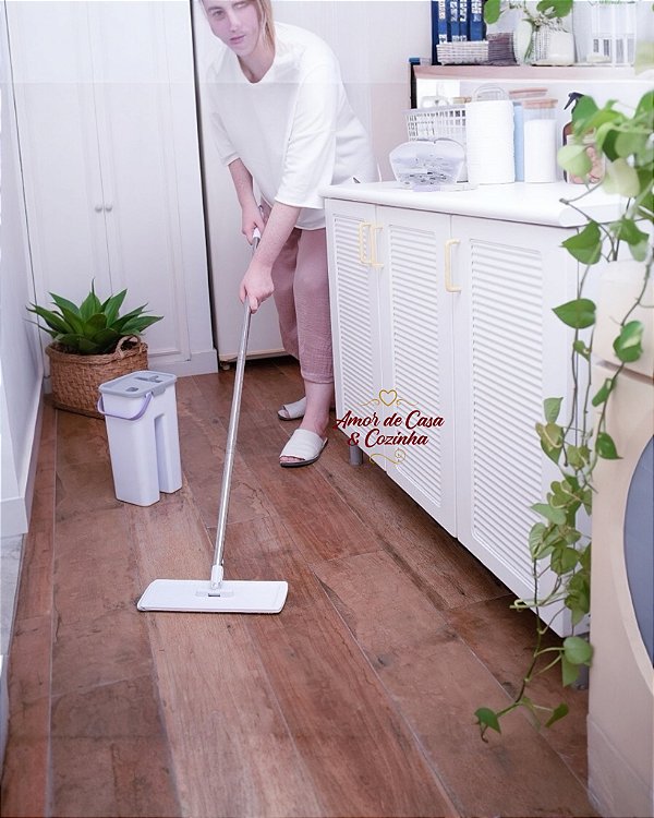 MOP SLIM COM BALDE E ESFREGÃO