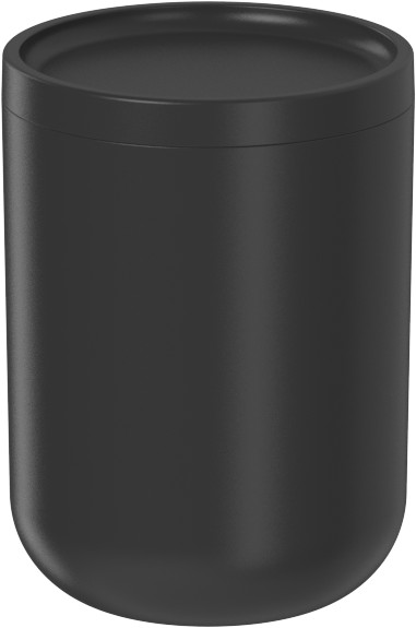 PORTA ALGODÃO BOLD PRETO FECHADO