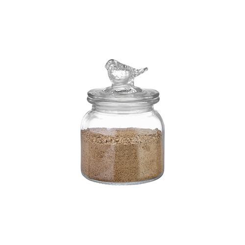 POTE HERMÉTICO DE VIDRO PÁSSARO 600ML