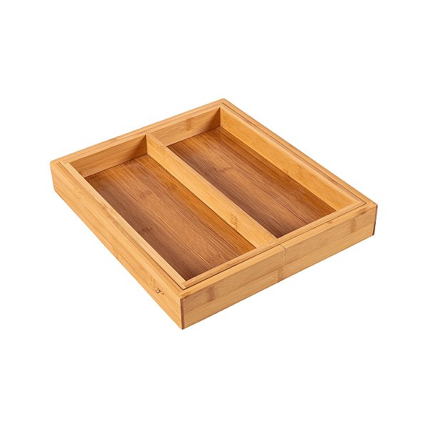 ORGANIZADOR DE GAVETAS MULTIUSO DE BAMBU COM EXTENSOR