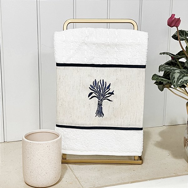 TOALHA DE LAVABO ATOALHADA BUQUE AZUL