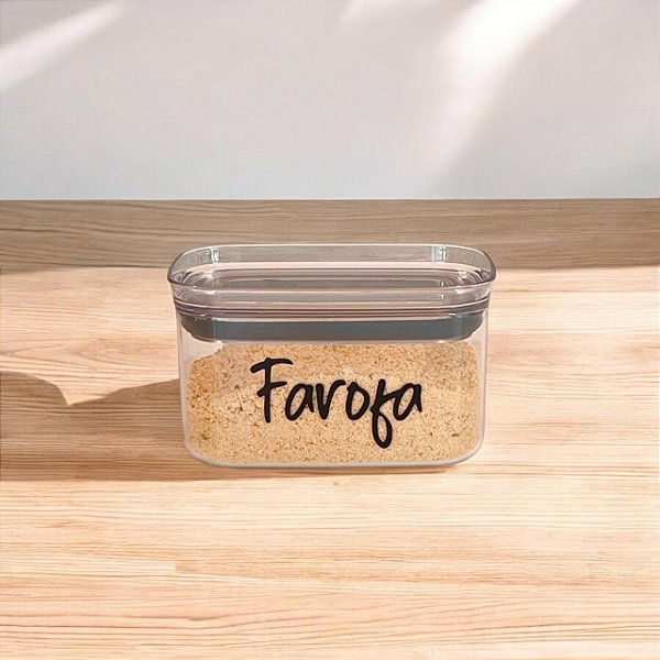 POTE PERSONALIZADO HERMÉTICO RETANGULAR SEAL 650 ML