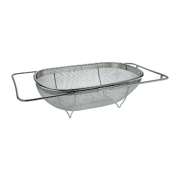 ESCORREDOR MULTIUSO AÇO INOX ALÇA REGULÁVEL