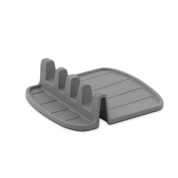 DESCANSO DE TALHER E UTENSÍLIO SILICONE GREY