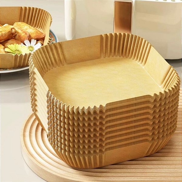 FORMA PARA AIR FRYER 50 FOLHAS QUADRADA