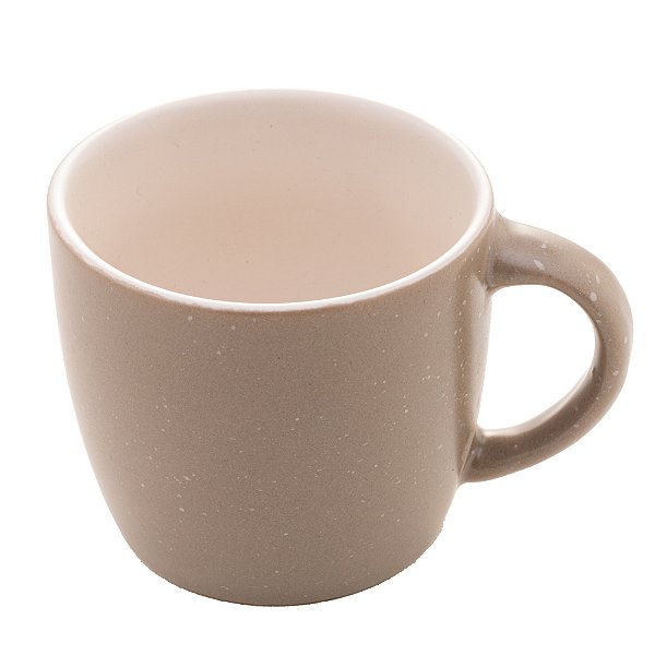 CANECA DE CERÂMICA CINZA 115ml