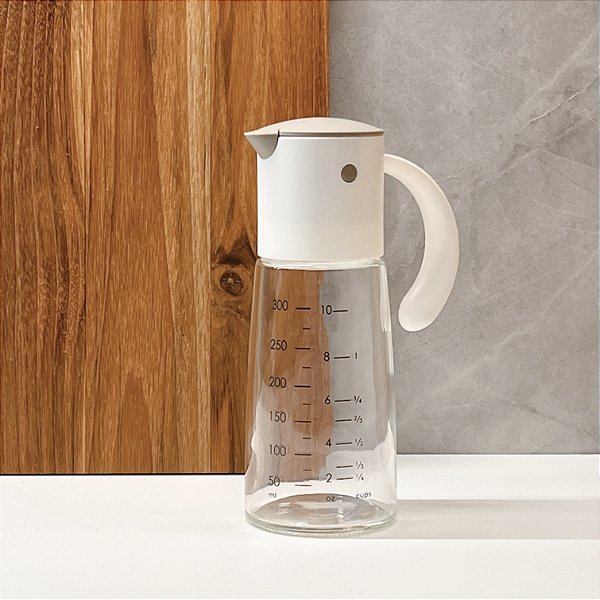 GALHETEIRO POR GRAVIDADE DE VIDRO COM DOSADOR 360ML