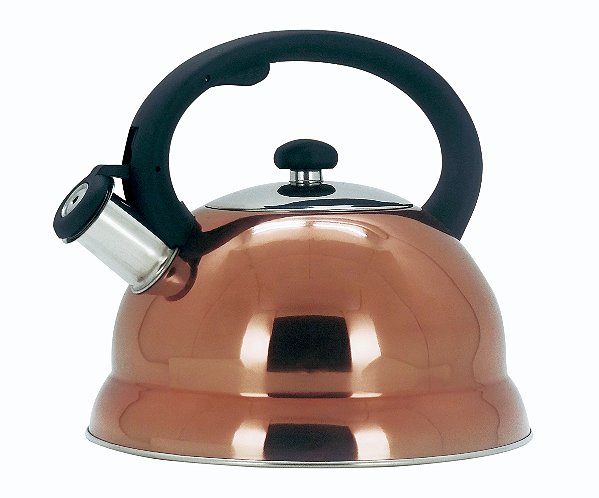 CHALEIRA DE INOX BRONZE COM APITO 3L