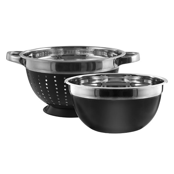 ESCORREDOR E BOWL DE INOX ÔNIX
