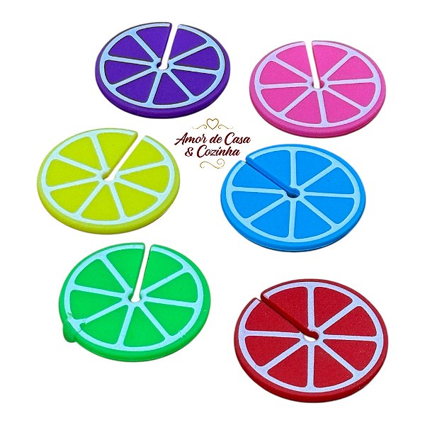 MARCADORES DE COPOS FRUIT 6UN