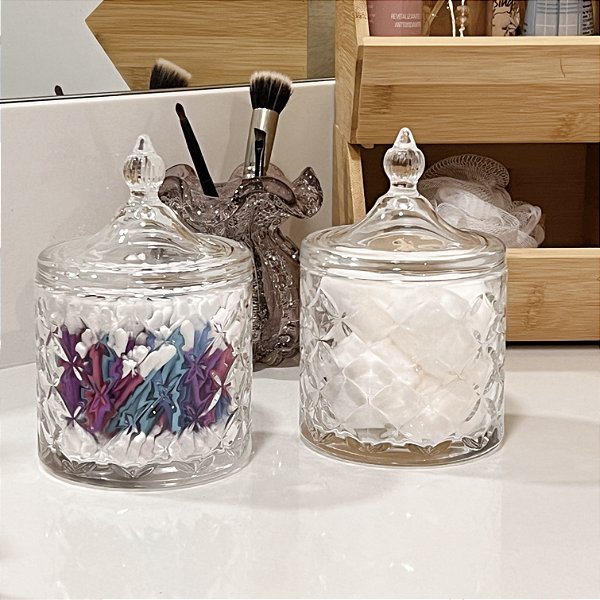 POTICHE DECORATIVO DE CRISTAL DE CHUMBO 10x15CM