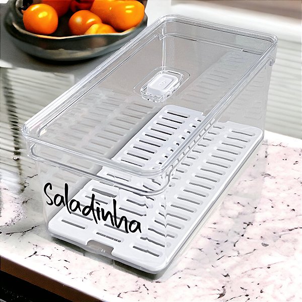 ORGANIZADOR CLEAR FRESH COM BASE 5 LITROS