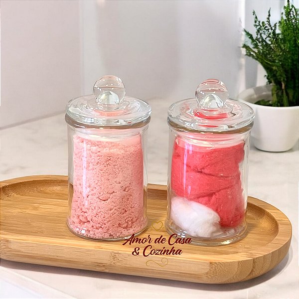 POTE DE VIDRO COM TAMPA ARENA 150ML