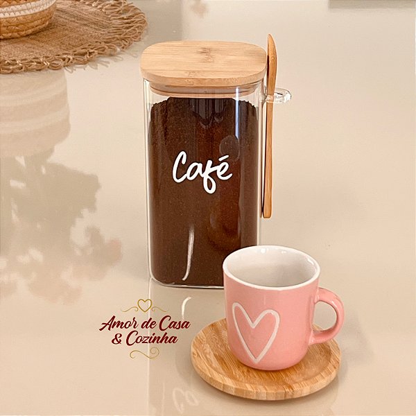 ESCOLHA A PERSONALIZAÇÃO 1.3ML POTE JÚLIA TAMPA E COLHER DE BAMBU