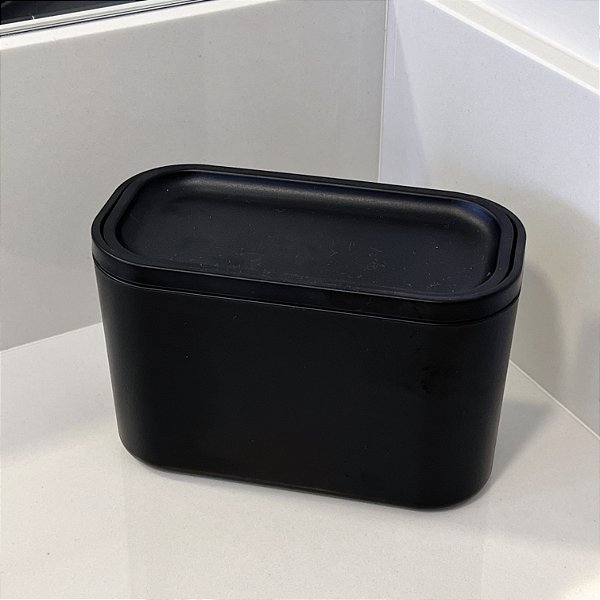 LIXEIRA DE BANCADA BASCULANTE BOLD PRETO