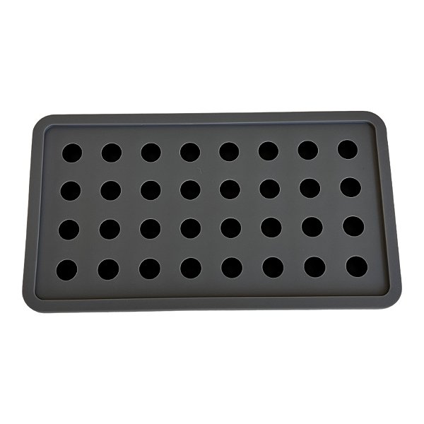 FORMA DE GELO SILICONE CINZA 32 CUBOS BOLINHAS