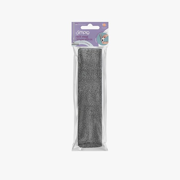REFIL LIMPA VIDROS 2 EM 1 COM CABO EXTENSÍVEL 2 EM 1