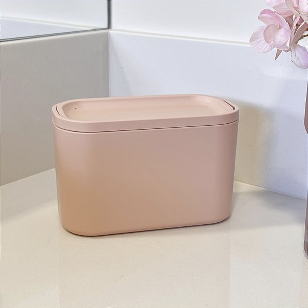 LIXEIRA DE BANCADA BASCULANTE BOLD ROSA DUNA
