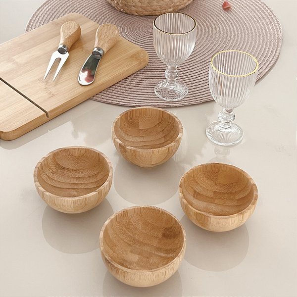 CONJUNTO 4 BOWL DE BAMBU VERONA 8X5CM
