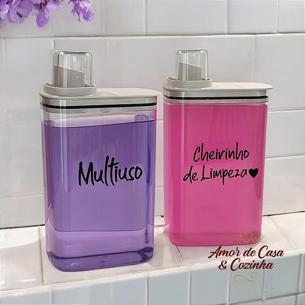 KIT ARMAZENAMENTO FLOW BEGE 2,3L  2UN