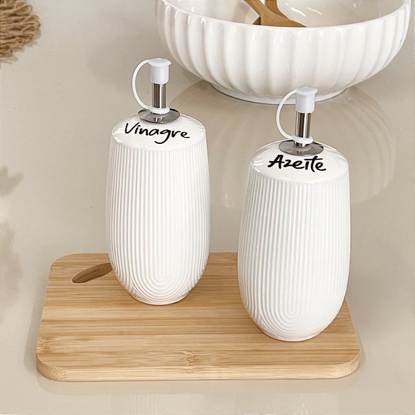 GALHETEIRO DE PORCELANA BRANCA GRANFINE 250ML