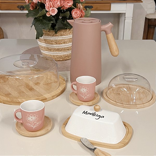 KIT MESA POSTA BAMBU 9 PEÇAS