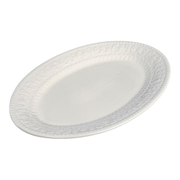 TRAVESSA PORCELANA NEW BONE BRANCA