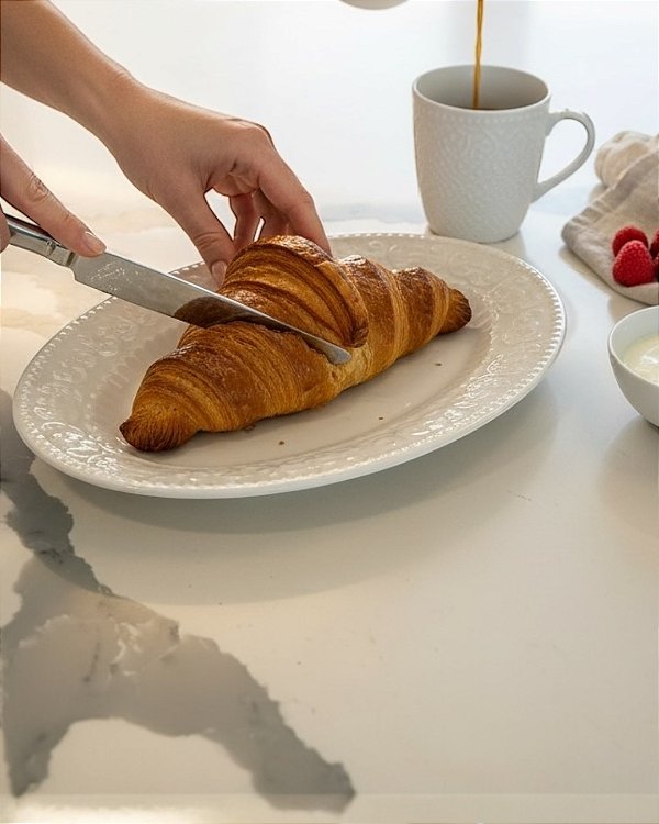 TRAVESSA PORCELANA NEW BONE BRANCA