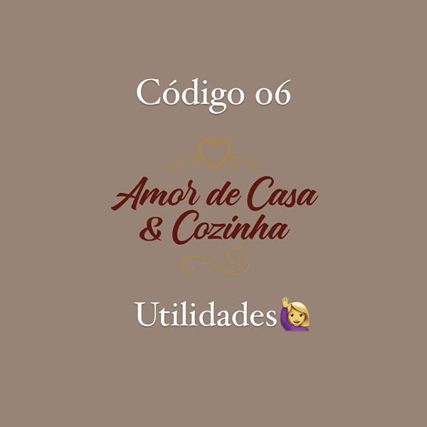 CÓDIGO 06 OUTLET UTILIDADES