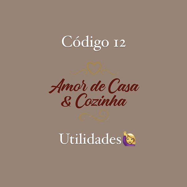 CÓDIGO 12 OUTLET LOUÇAS