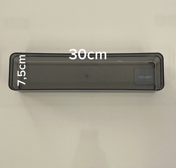 ORGANIZADOR DE GAVETAS 30X7,5CM CLEAR FUME