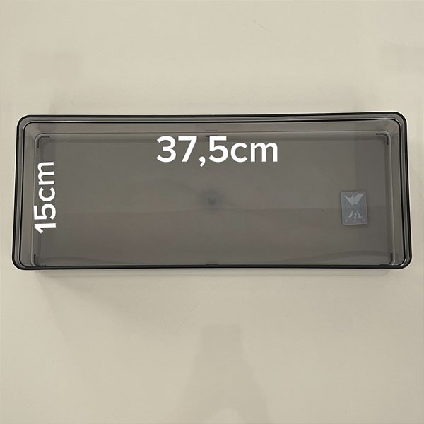 ORGANIZADOR DE GAVETAS 15X37,5CM CLEAR FUME
