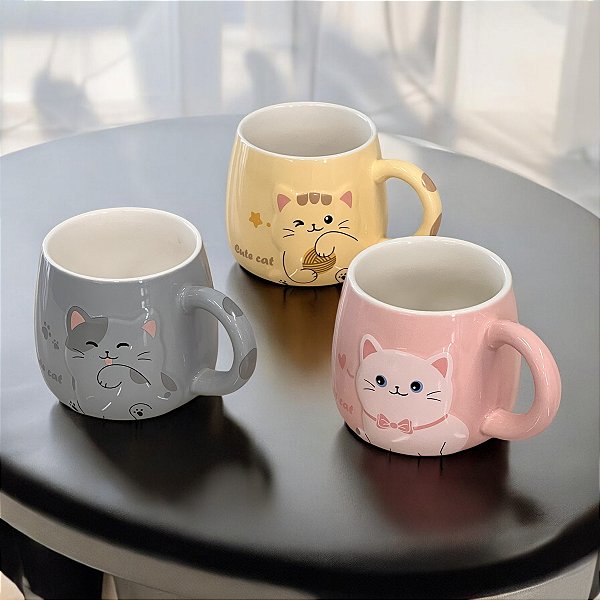 CANECA DE CERÂMICA NEW LIFE 2 GATO CHARMOSO