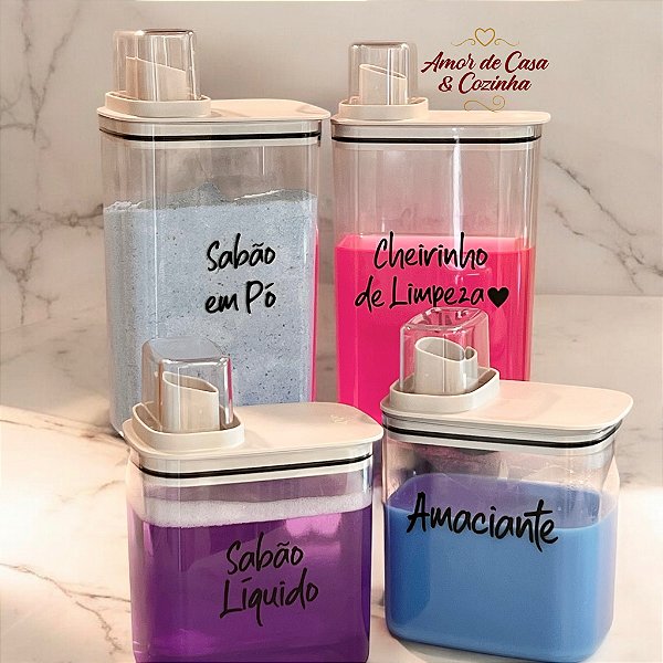 KIT ARMAZENAMENTO FLOW BEGE 4UN