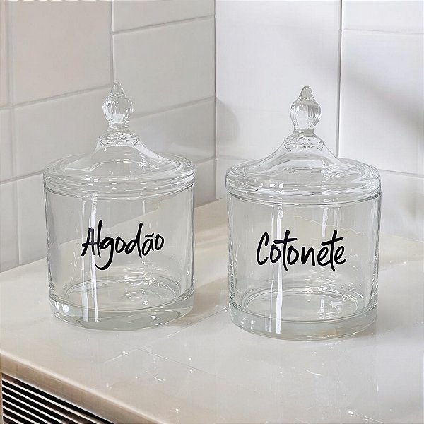 POTICHE DE VIDRO DECORATIVO  24CM